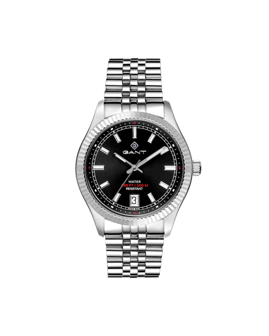 GANT SUSSEX STÅL / SORT 43,5 MM