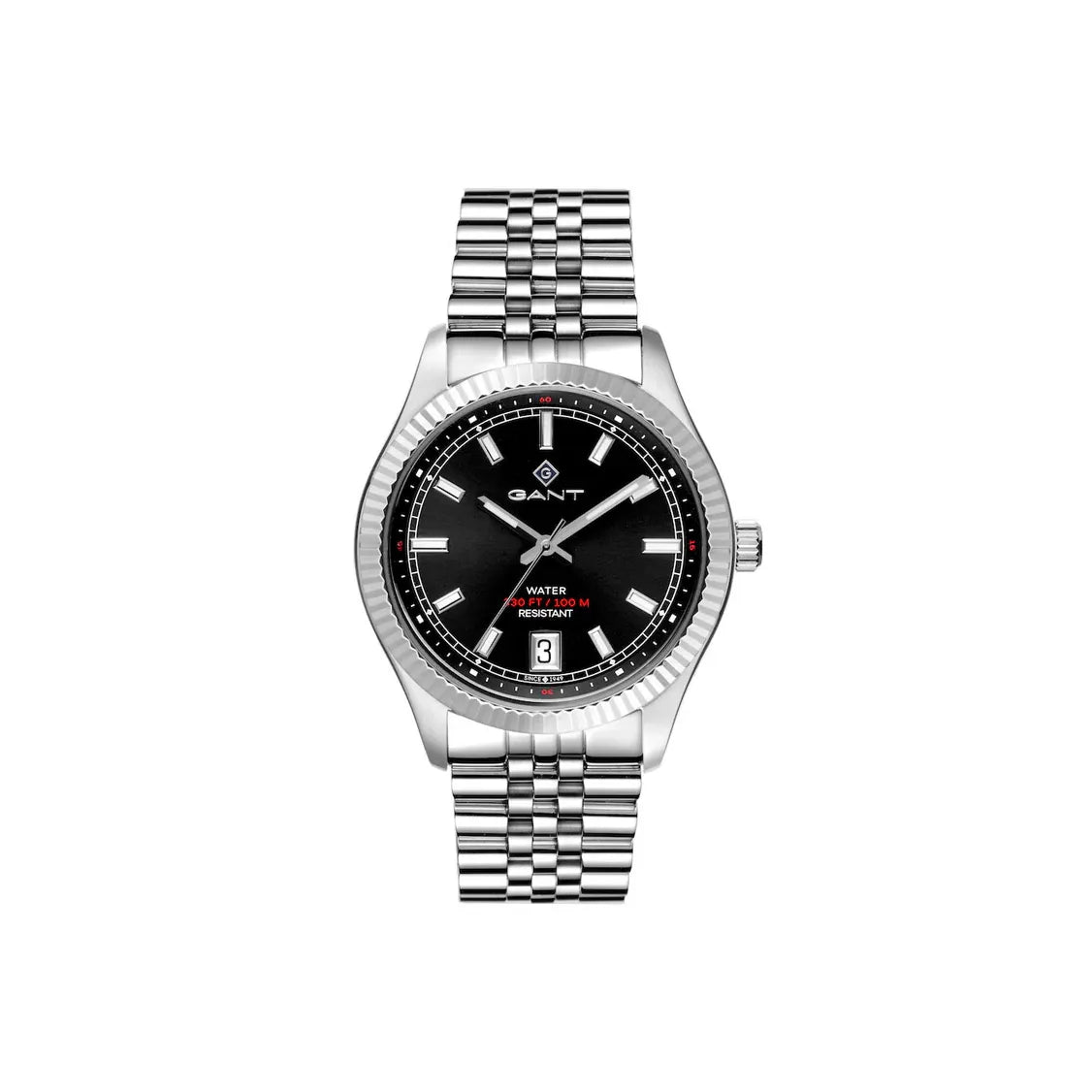 GANT SUSSEX STÅL / SORT 43,5 MM