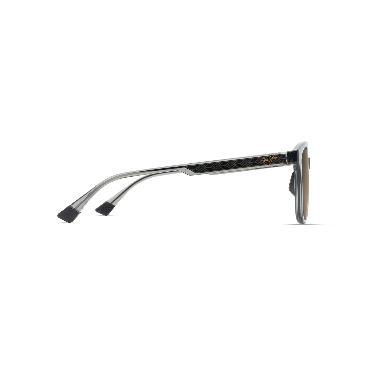 MAUI JIM KU'IKAHI ASIAN FIT SHINY TRANSLUCIENT DARK GREY/BRONZE
