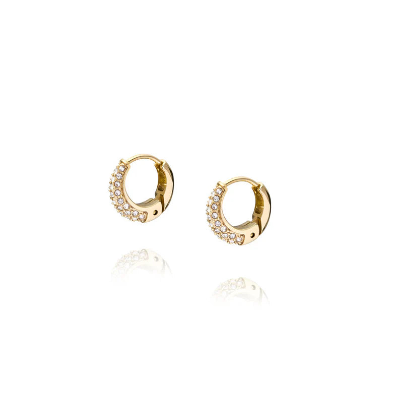 MOCKBERG PAVÈ PRECIOUS SMALL GULLFARGET HOOPS