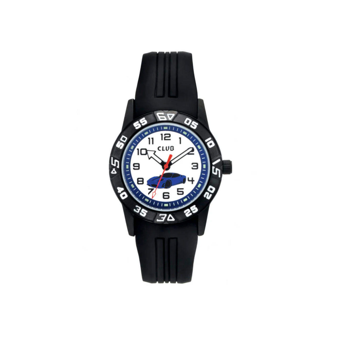CLUB BARNEKLOKKE MED BIL 33 MM