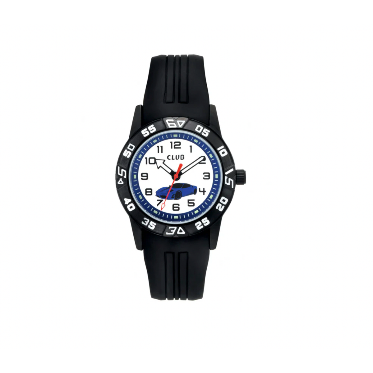 CLUB BARNEKLOKKE MED BIL 33 MM