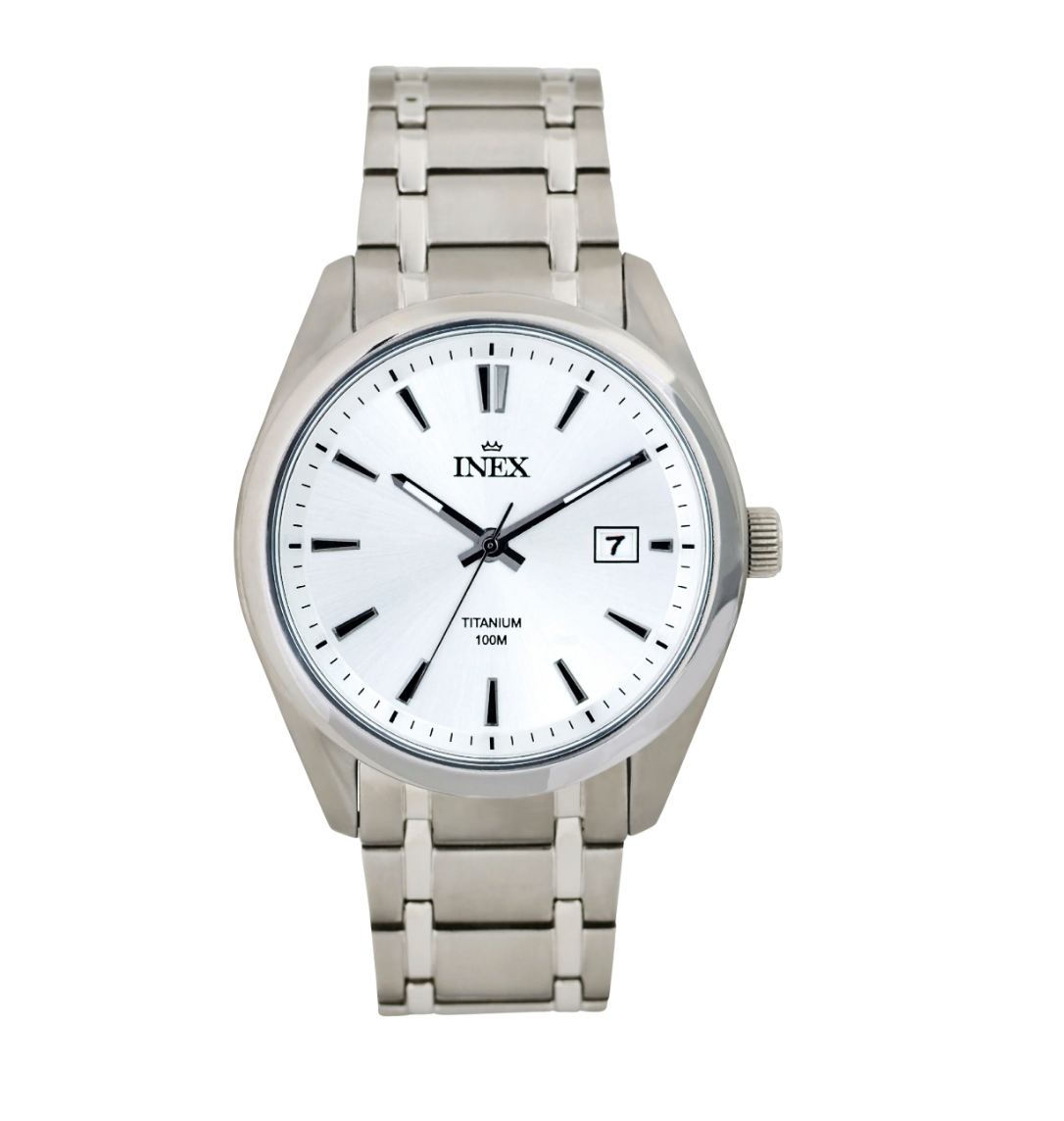 INEX HERREUR I TITAN MED HVIT SKIVE 42 MM