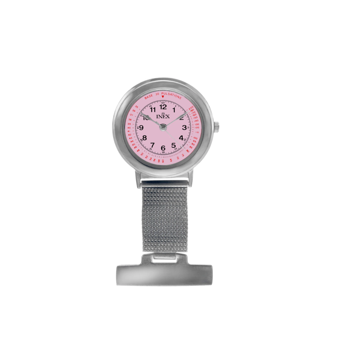 INEX SØSTERUR STÅL / ROSA 30 MM