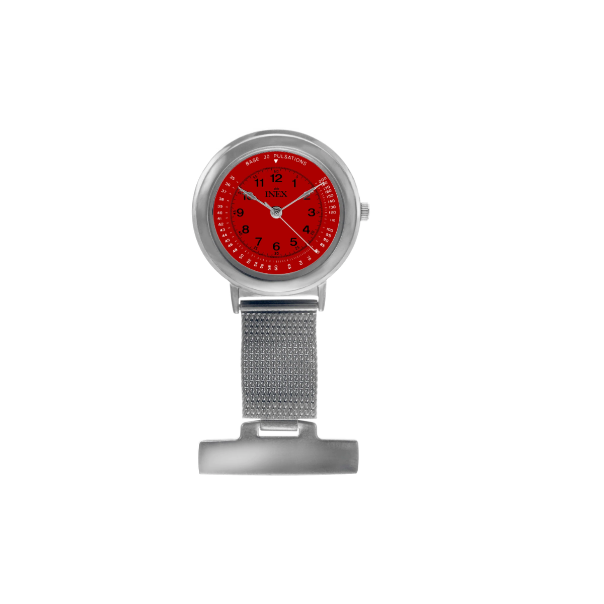 INEX SØSTERUR STÅL / RØD 30 MM