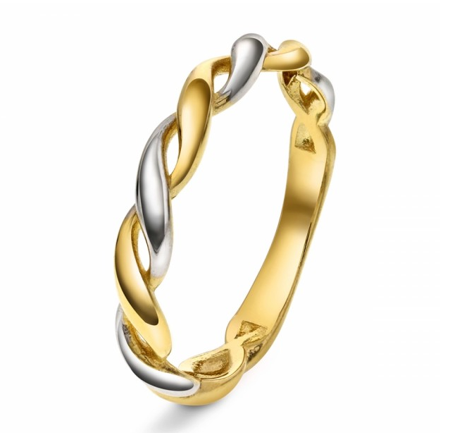 GULLRING FLETTET TOFARGET STR. 58