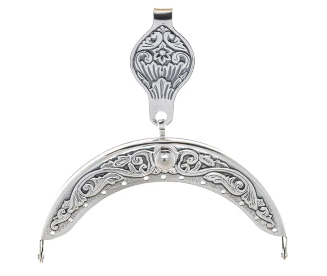 GRAFFERBUNAD VESKELÅS OKSIDERT SØLVPLETT