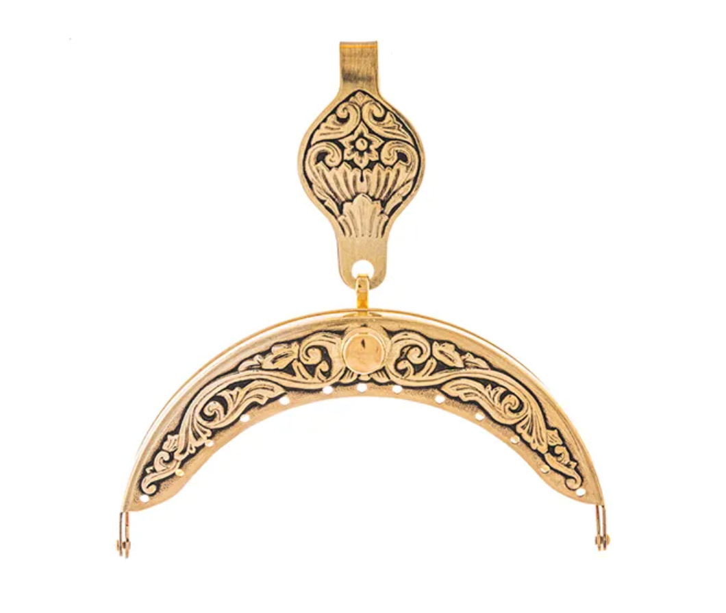 GRAFFERBUNAD VESKELÅS ANTIKKFORGYLT PLETT