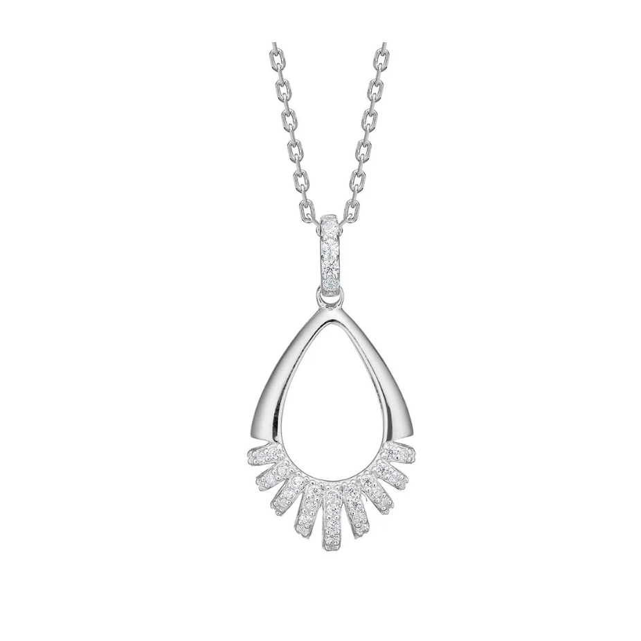 SØLVSMYKKE MED CUBIC ZIRKONIA - PIPERNOR