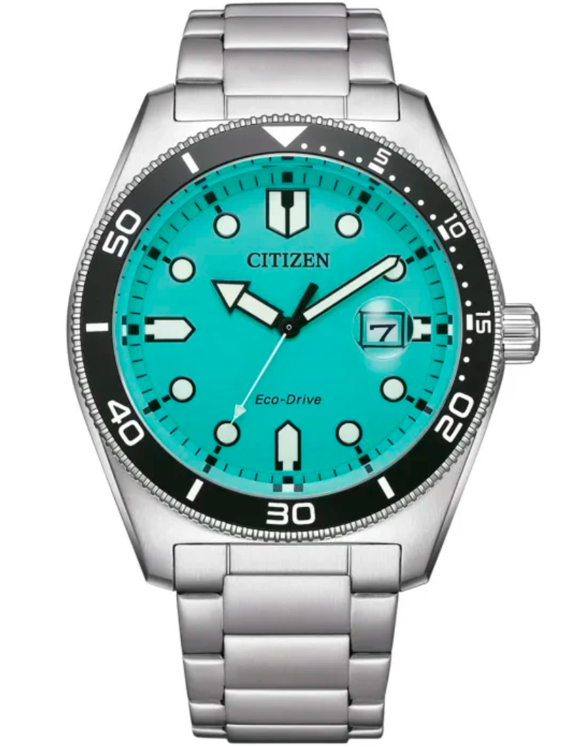 Citizen Eco Drive med turkis urskive