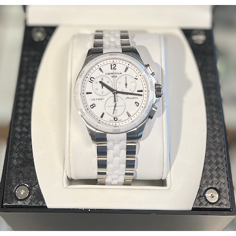 Certina DS First Hvit/Keramik Ø38 mm C030.217.11.017.00