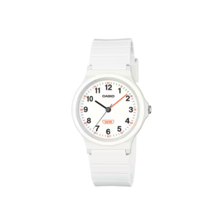 CASIO ANALOG HVIT - LQ-24B-7BEF
