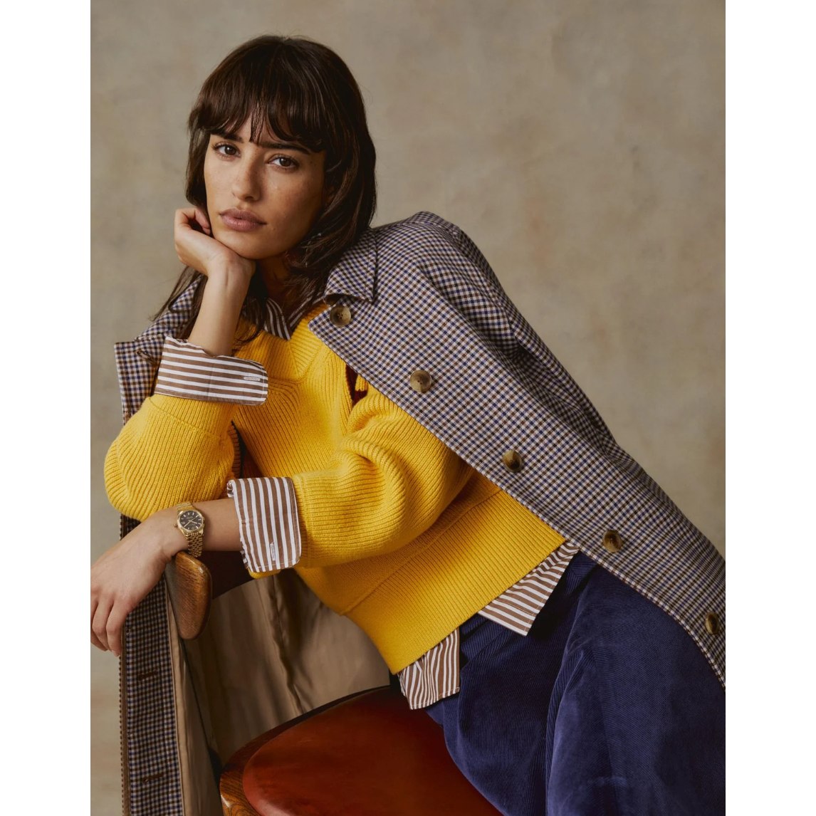 GANT SUSSEX MINI 28MM - BRUN URSKIVE