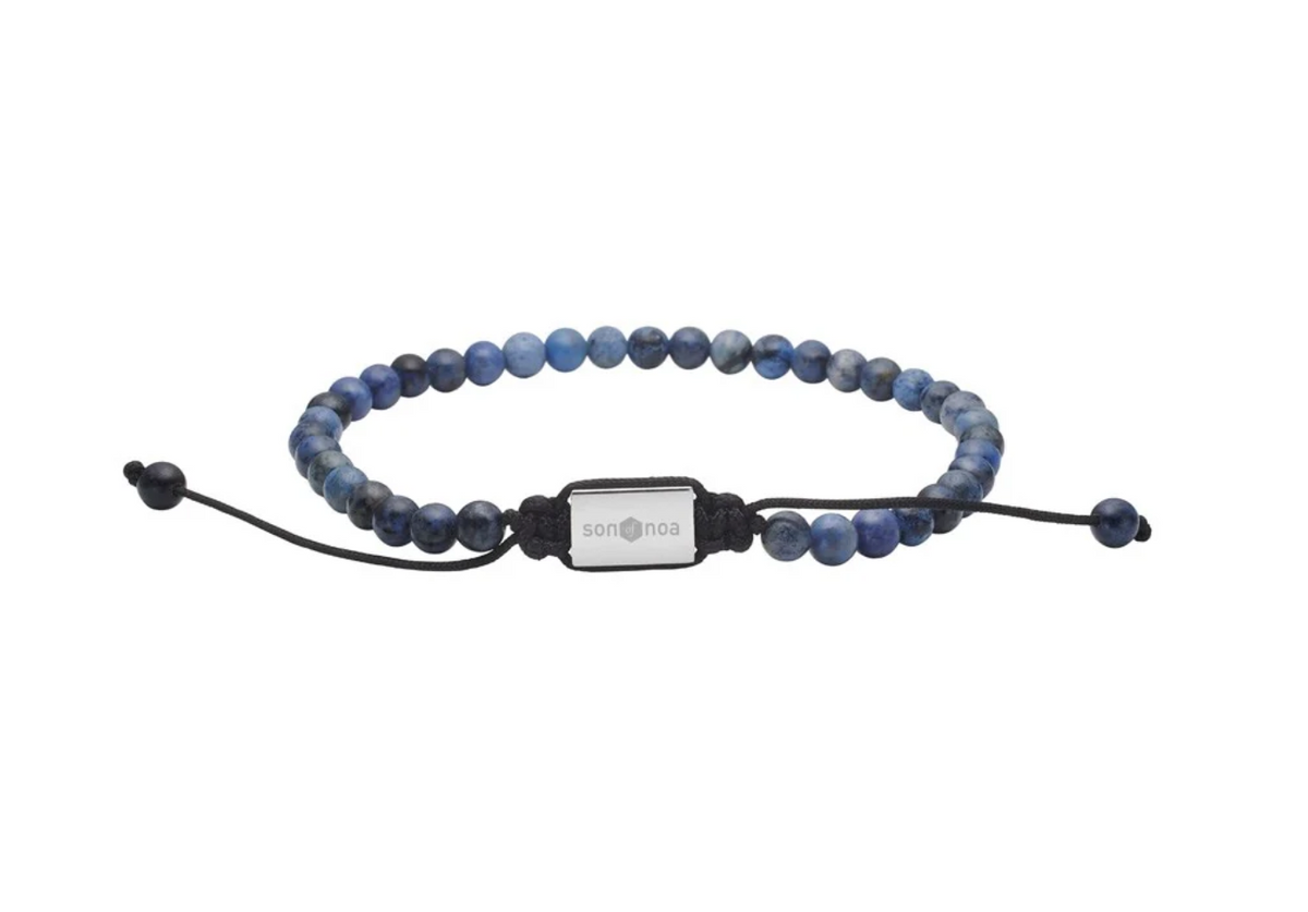 SON ARMBÅND MED BLÅ KVARTS