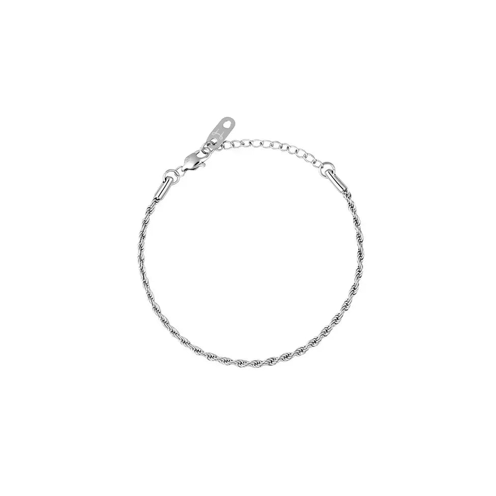 MOCKBERG THIN ROPE ARMBÅND I STÅL