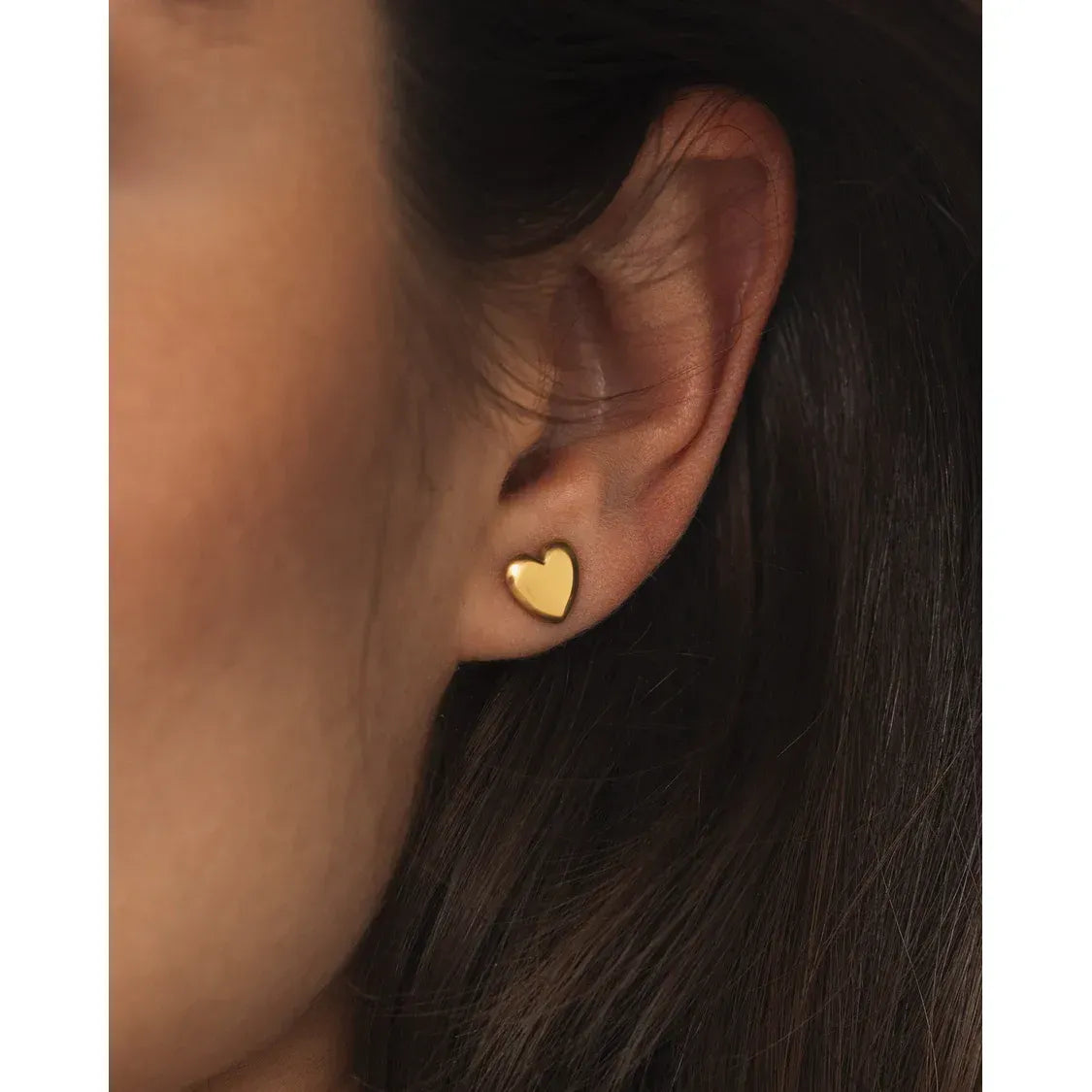 MOCKBERG LOVE GOLD MEDIUM STUDS