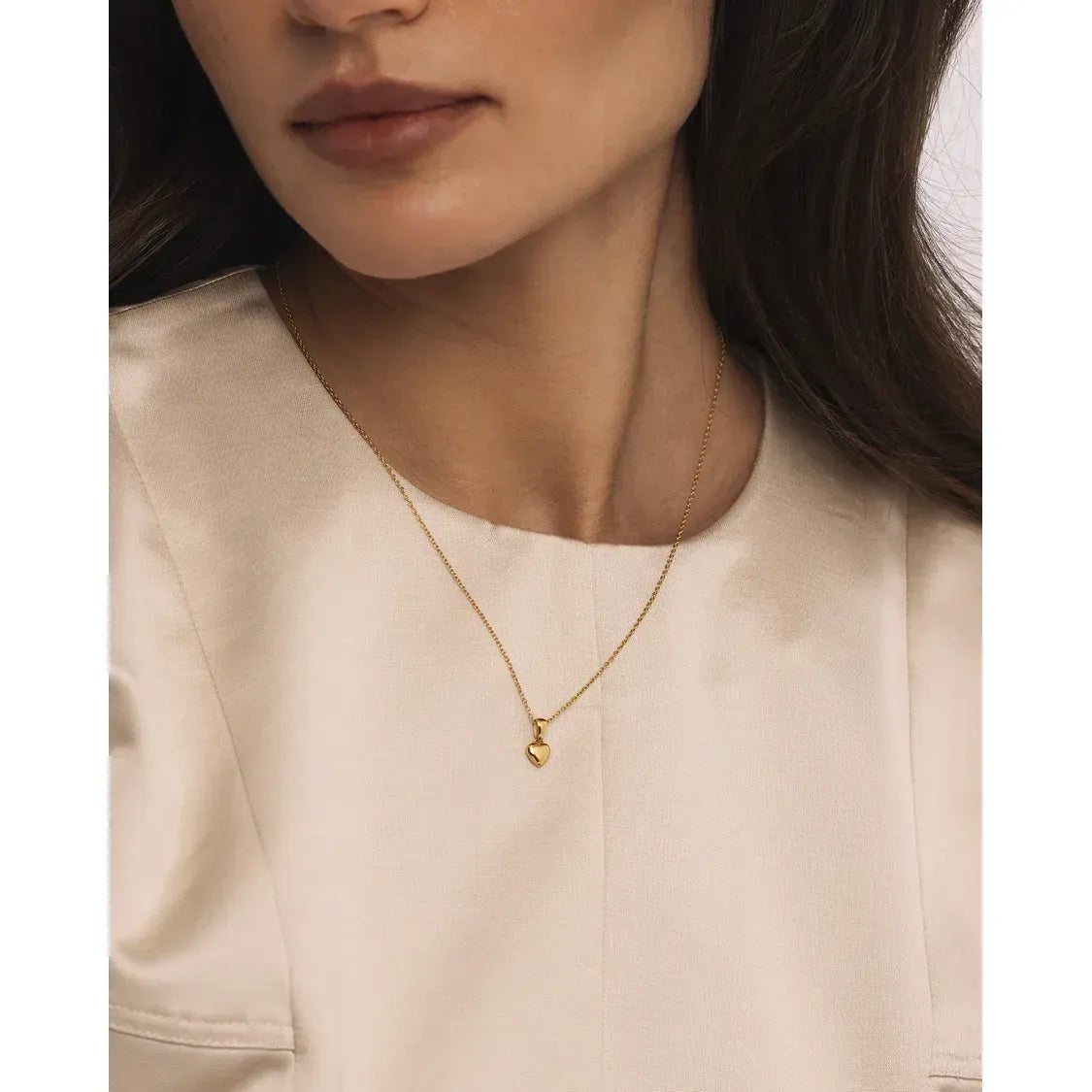 MOCKBERG SWEETHEART GOLD MEDIUM NECKLACE