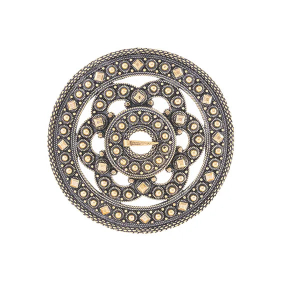 SLANGESØLJE ANTIKKFORGYLT STOR