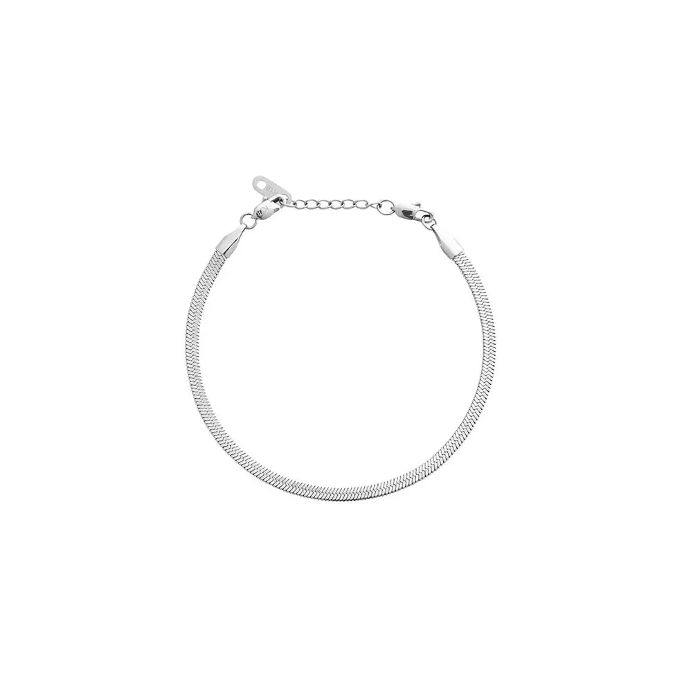 MOCKBERG THIN SNAKE ARMBÅND I STÅL