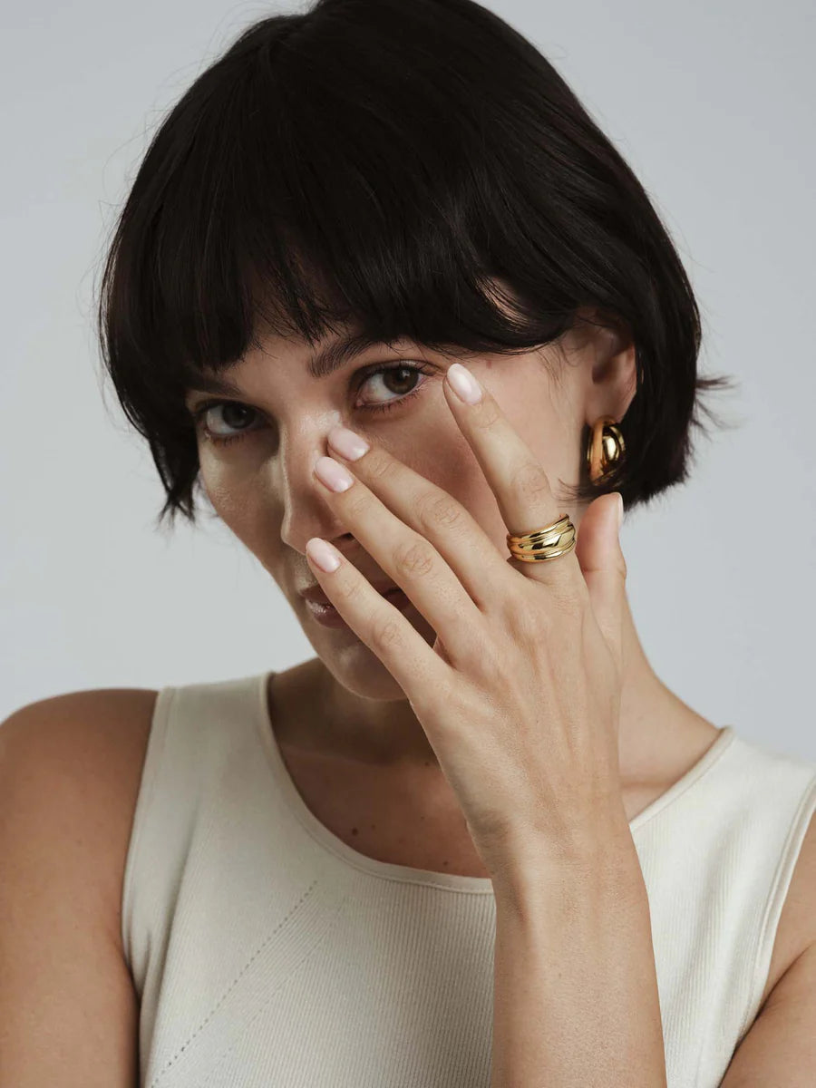 MOCKBERG DECO RIBBED RING