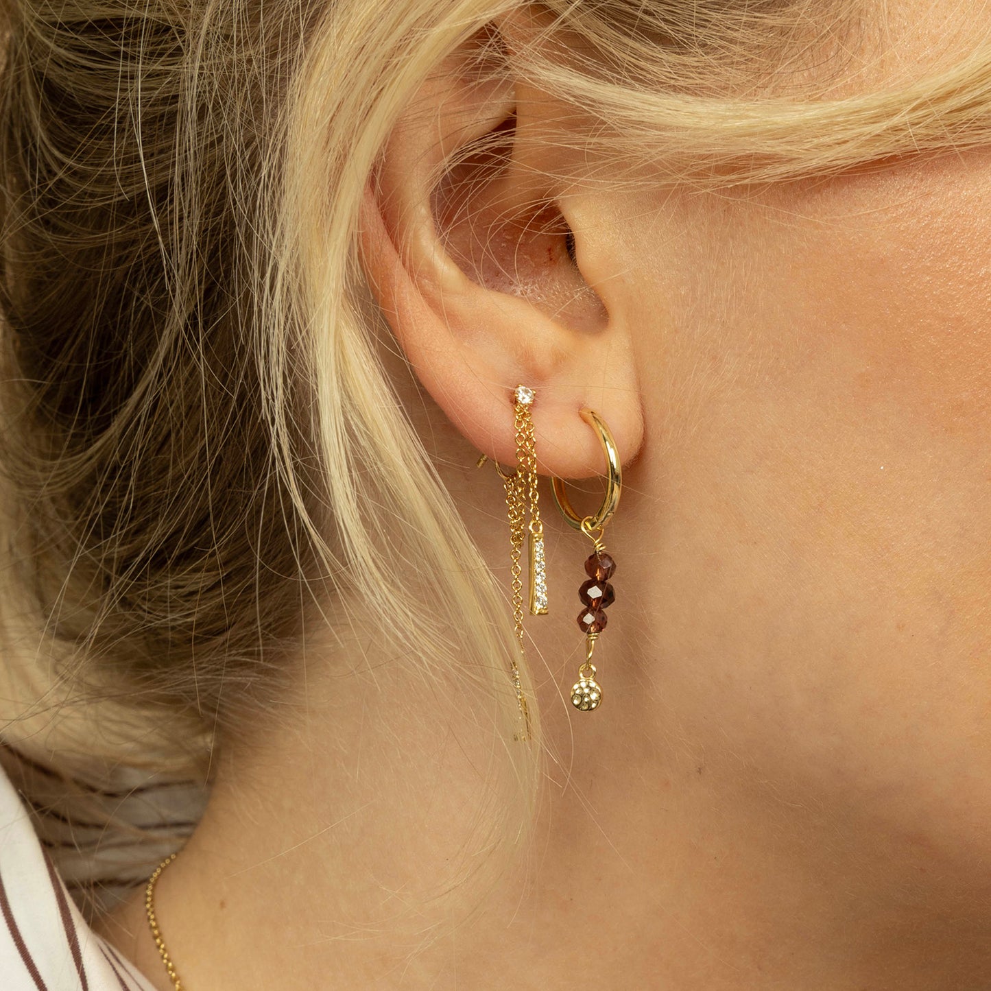 SHIMMER ØREDOBBER I SØLV MED ZIRKONIA