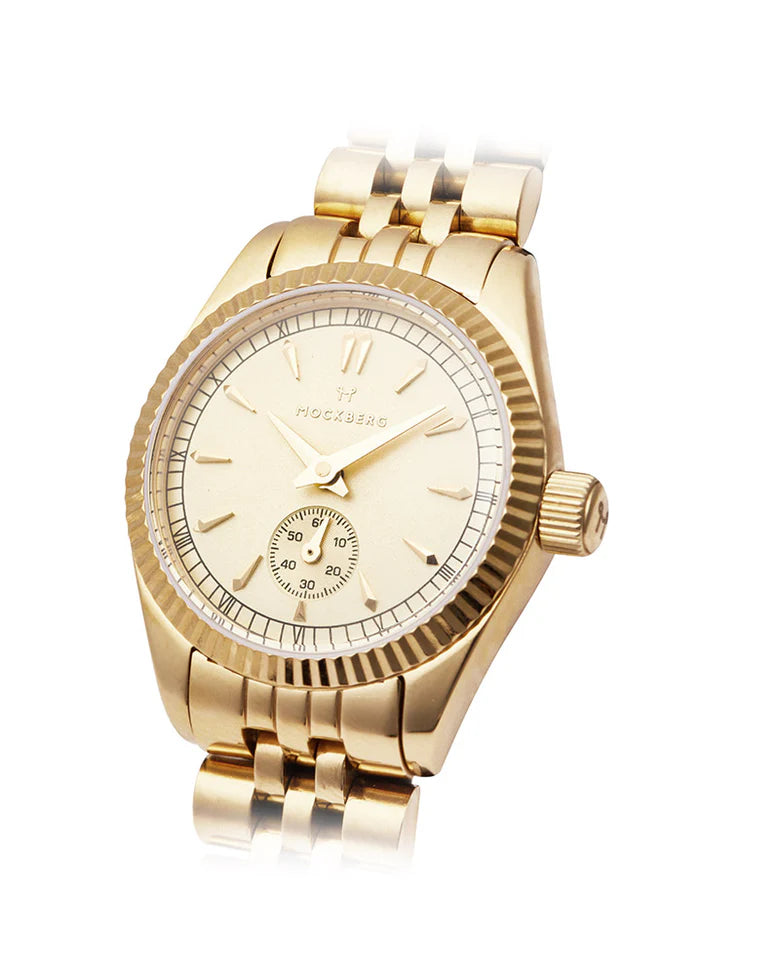 MOCKBERG ROYAL GULLFARGET STÅL/CHAMPAGNE