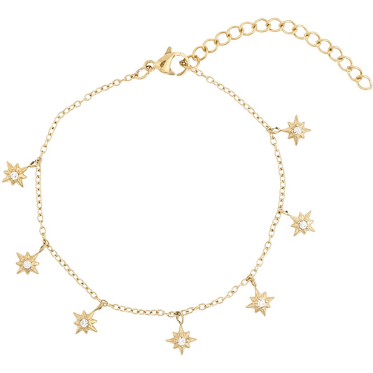 DARK - CRYSTAL STAR CHARM BRACELET