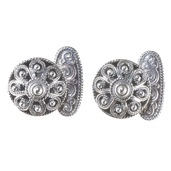 MANSJETTKNAPPER TIL TELEMARKSBUNAD FLAT, OKSIDERT