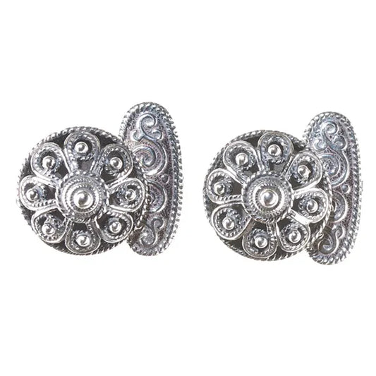 MANSJETTKNAPPER TIL TELEMARKSBUNAD FLAT, OKSIDERT