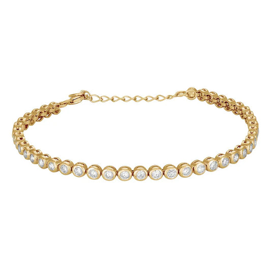 SILVER TENNIS BRACELET EMMY NOR - JOANLI NOR