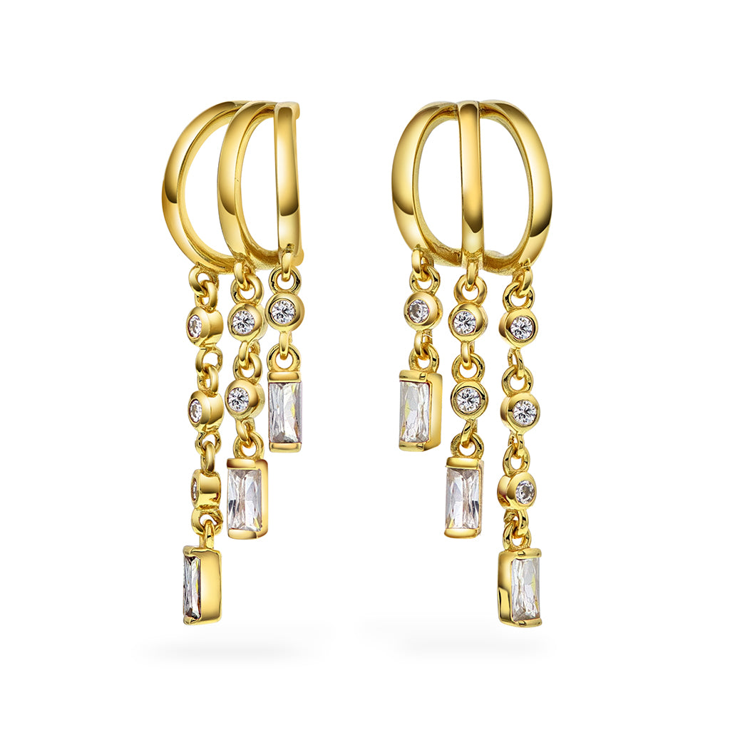 RIO RADIANCE ØREDOBBER I SØLV MED ZIRKON - PAN