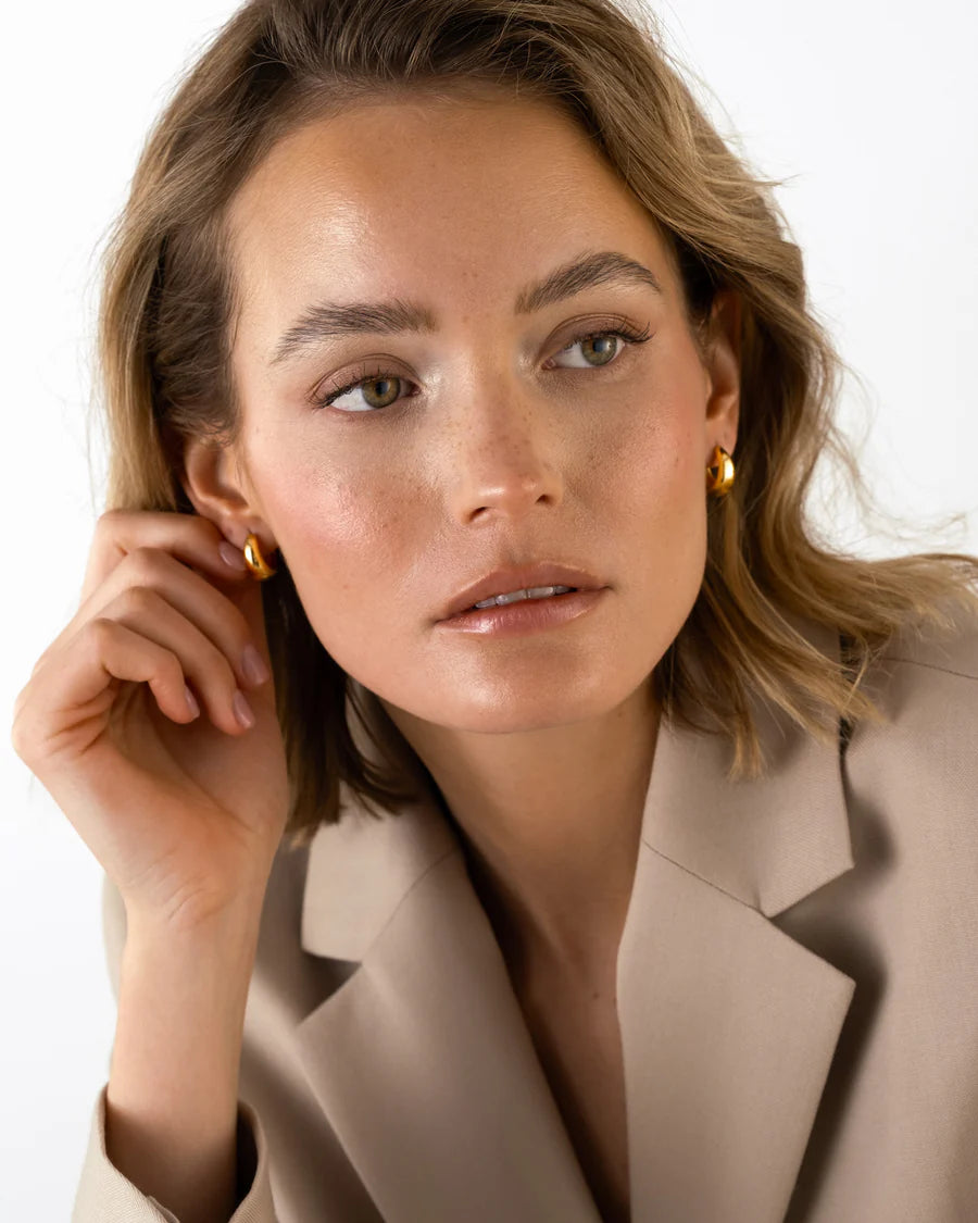 MOCKBERG BOLD HOOPS GOLD MEDIUM