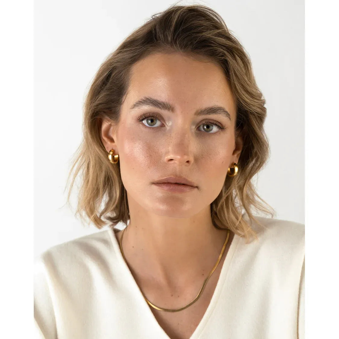 MOCKBERG THIN SNAKE GOLD NECKLACE