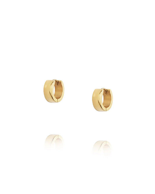 MOCKBERG CHUNKY GOLD HOOPS SMALL