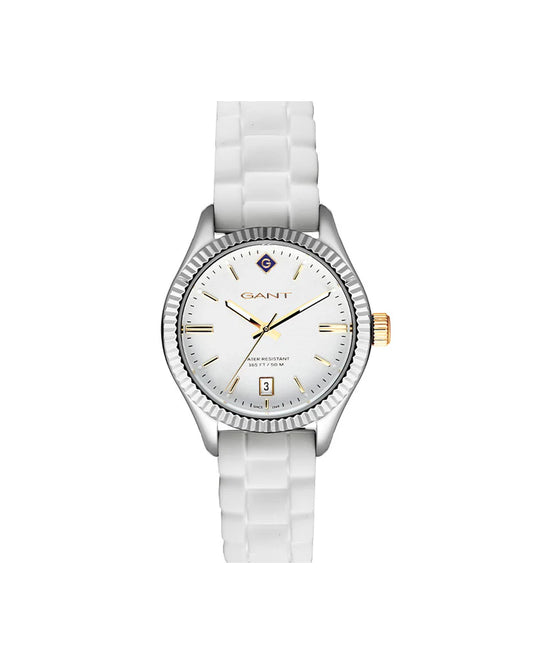 GANT SUSSEX LADY HVIT / SØLV 34 MM
