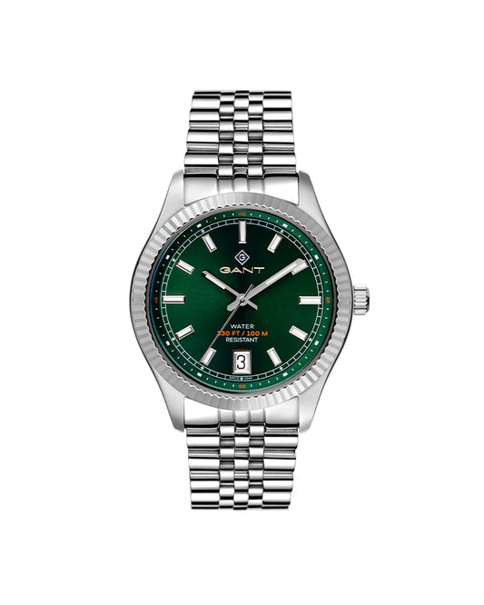 GANT SUSSEX STÅL / GRØNN 43,5 MM