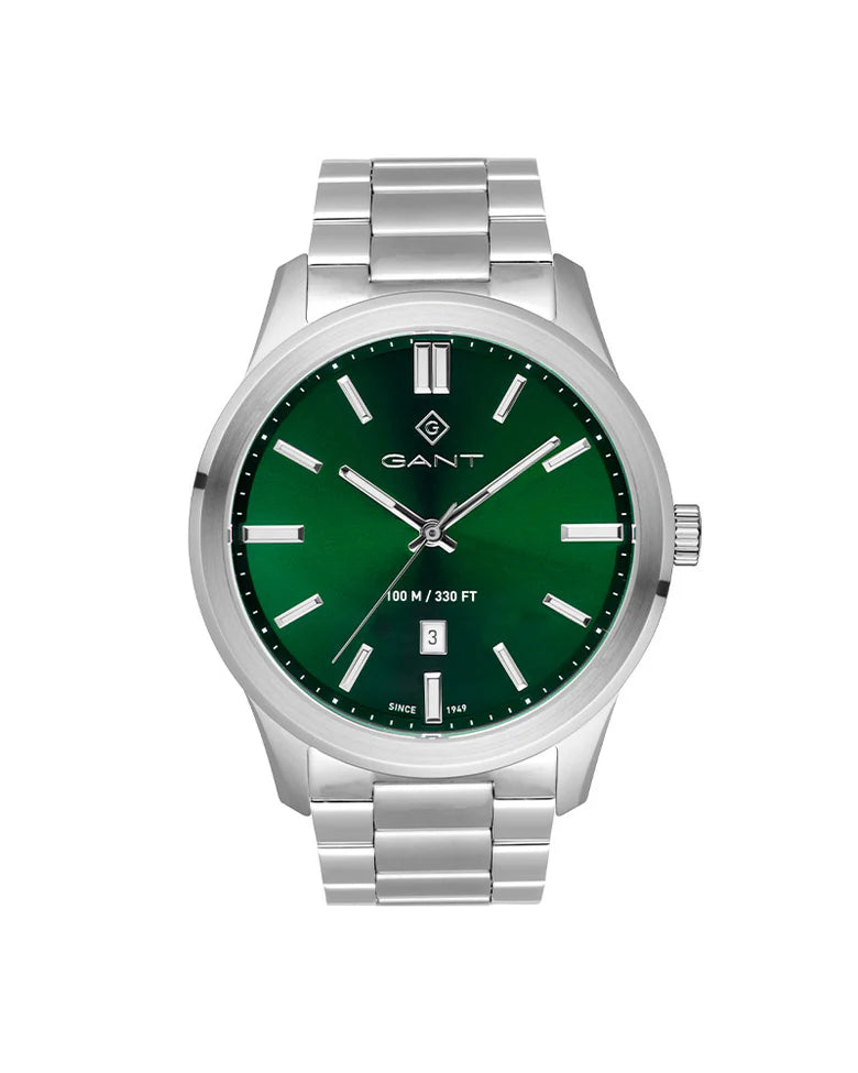 GANT BRIGETON STÅL / GRØNN 43 MM