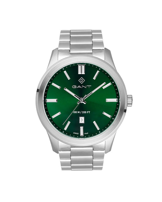 GANT BRIGETON STÅL / GRØNN 43 MM
