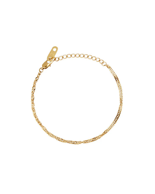 TWIRL BRACELET GOLD MEDIUM - MOCKBERG