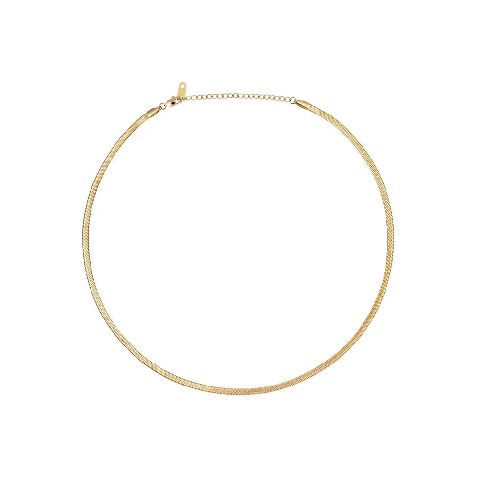 MOCKBERG THIN SNAKE GOLD NECKLACE