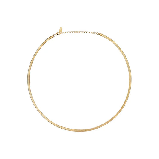 MOCKBERG THIN SNAKE GOLD NECKLACE