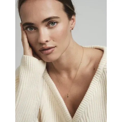 MOCKBERG BELLE GOLD NECKLACE - COFFEE