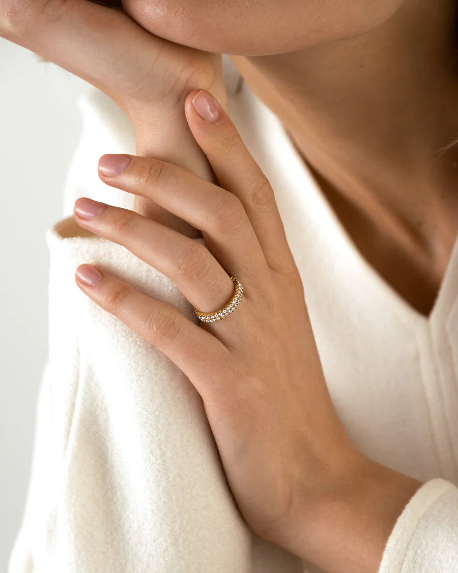 MOCKBERG MIDNIGHT GOLD RING