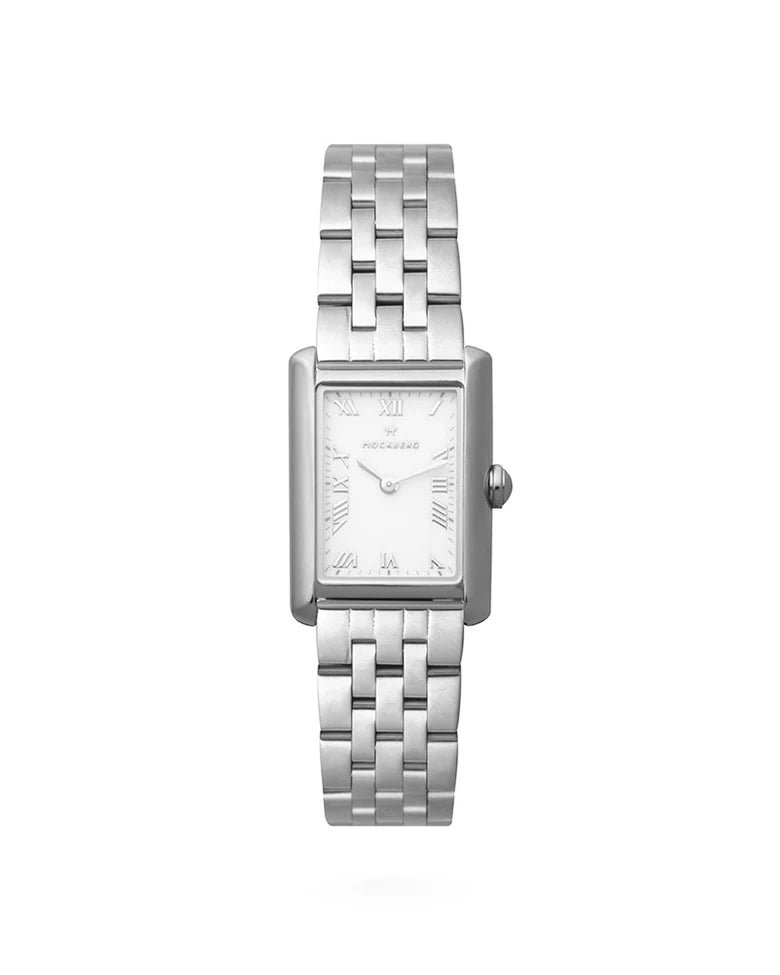 MOCKBERG TIMELESS GRAND SILVER/HVIT 23X31 MM