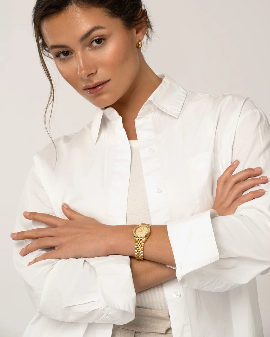 MOCKBERG ROYAL GULLFARGET STÅL/CHAMPAGNE