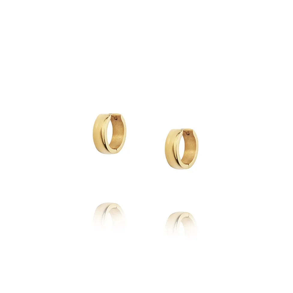 MOCKBERG CHUNKY GOLD HOOPS MEDIUM