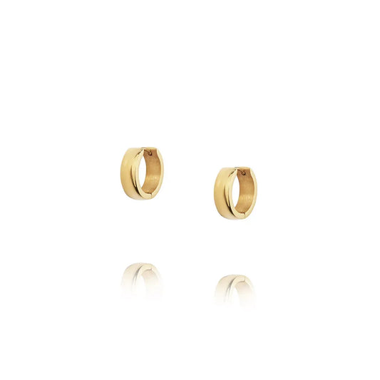 MOCKBERG CHUNKY GOLD HOOPS MEDIUM