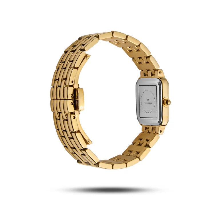 MOCKBERG RENAISSANCE GOLD/HVIT 17X29 MM