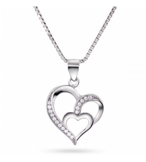 HJERTESMYKKE I SØLV