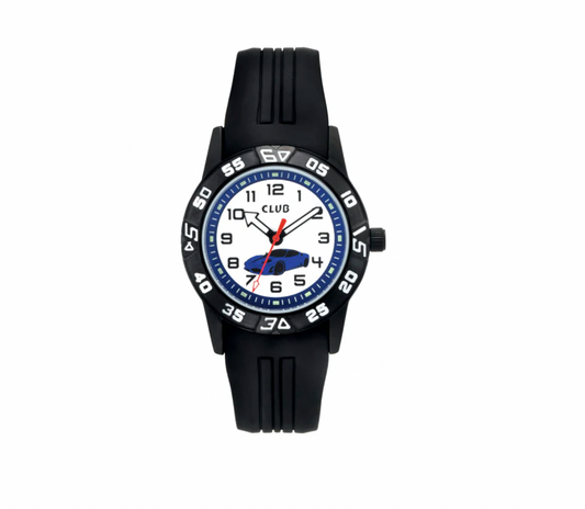 CLUB BARNEKLOKKE MED BIL 33 MM